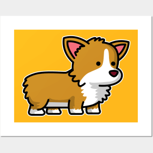 Cute Little Corgi Posters and Art